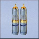 Choseal Q-924 24K Gold Plated RCA Male Plug (2 PCS)