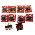 OPA2604AU SOIC to DIP Adaptor Module x1