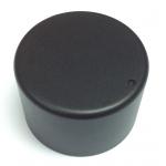 Black 45mm x 30mm Aluminium Dot Screw Rotary Knob